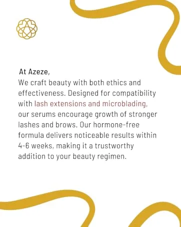 Azeze Eyebrow Growth Serum for Thicker Brows - Oil-free Brow Serum for Fuller Brows in 6 Weeks - brow growth serum