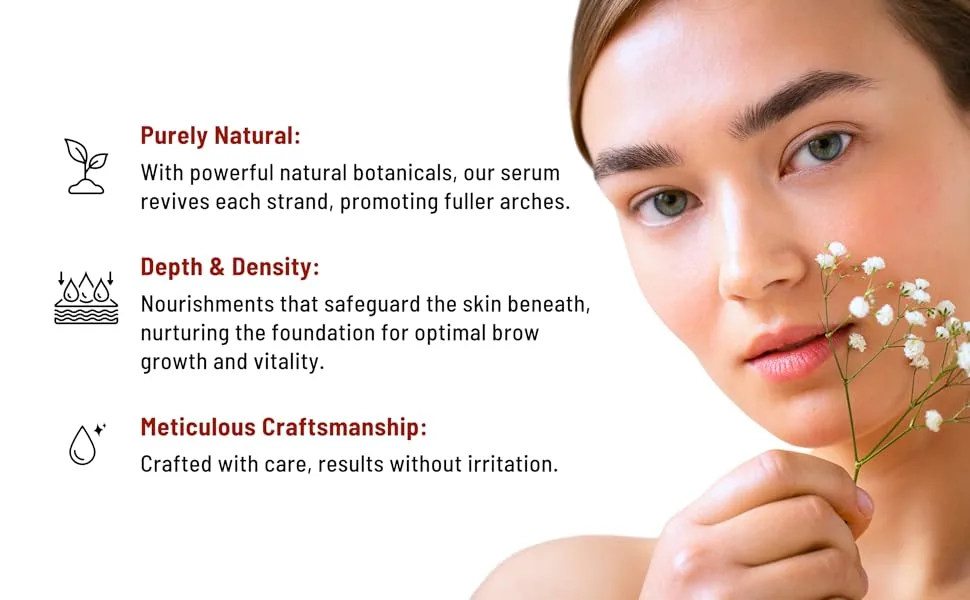 Azeze Eyebrow Growth Serum for Thicker Brows - Oil-free Brow Serum for Fuller Brows in 6 Weeks - eyebrow growth serum for thicker brows