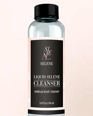 SELENE Liquid Cleanser - Premium Liquid Makeup Brush Cleaner Solution - Ideal Cleaner for Makeup Brushes - Make Up Brush Cleanser & Brush Cleaner (5.07 fl oz) - Cleaner