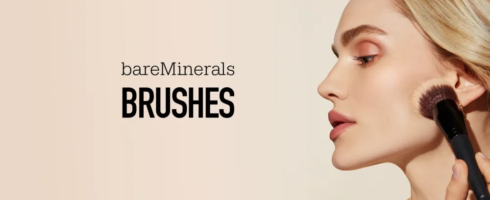 bareMinerals Seamless Shaping & Finish Brush Finishing Powder Blush Highlighter and Bronzer Synthetic Fibers Vegan - bareMinerals Brushes