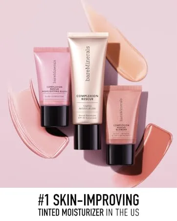 bareMinerals Seamless Shaping & Finish Brush Finishing Powder Blush Highlighter and Bronzer Synthetic Fibers Vegan - Complexion Rescue