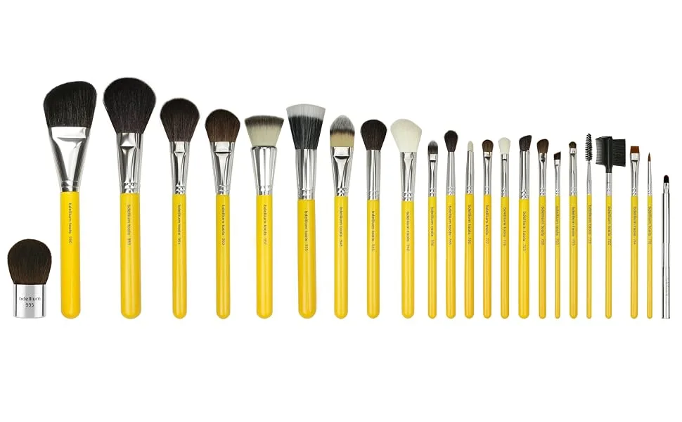 Bdellium Tools Professional Makeup Brush Studio Series - Luxury 24pc. Brush Set with Roll-Up Pouch - bdellium tools studio luxury 24pc set makeup brush set brochas de maquillaje bdellium makeup tool