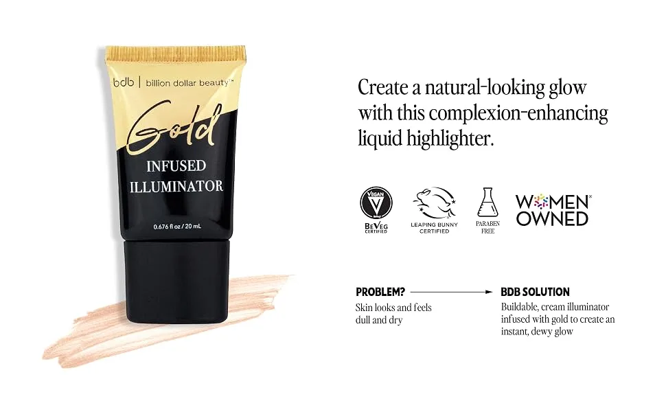 Billion Dollar Brows Gold Infused Illuminator - Gold Illuminator (2023)