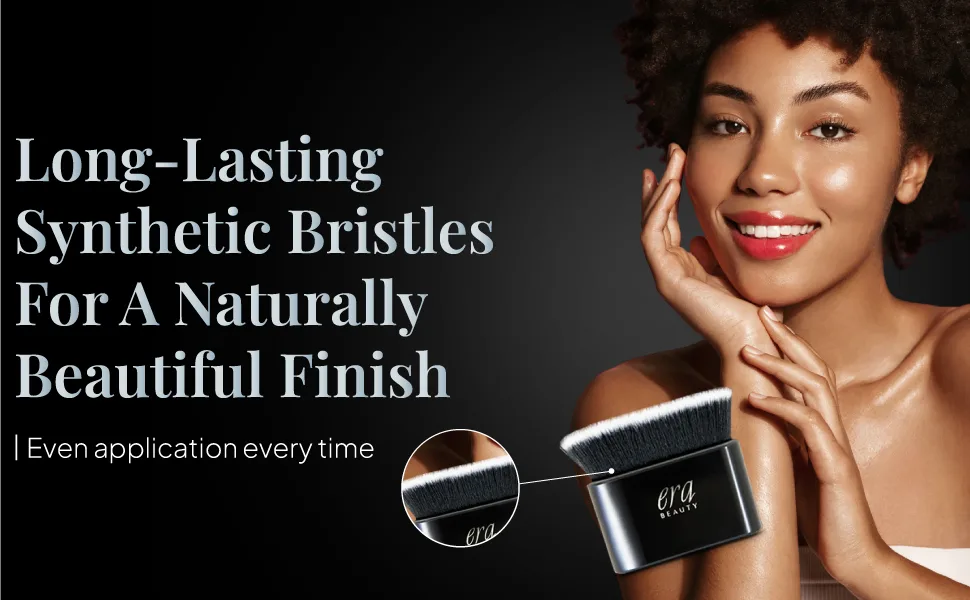 ERA Beauty Face and Body Brush - black even beauty professional makeup natural smooth body face brush coverage clean