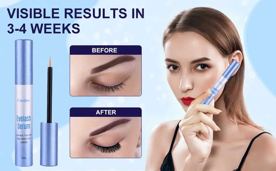 Advanced Formula Lash Serum for Fuller Thicker Longer Eyelashes and Eyebrows - Premium Lash Serum with Brow Enhancer (3mL) - eye lash serum