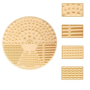 Nanshy Silicone Makeup Brush Cleaner Pad & Makeup Brush Cleaning Palette Glove Set of 2 Tools for Quick Clean or Deep Cleansing - makeup brush cleaning pad