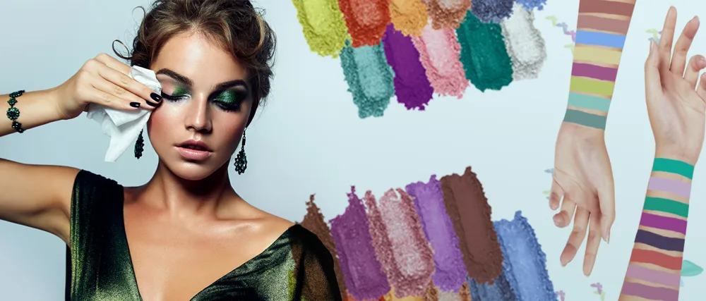 Profusion Cosmetics Mini Artistry 10 Shade Eyeshadow Palette Sapphires - Background image
