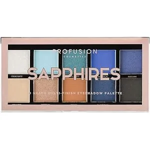 Profusion Cosmetics Mini Artistry 10 Shade Eyeshadow Palette Sapphires - product information 20