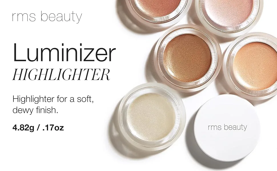 RMS Beauty Glow Quad Mini - Makeup Palette Cream Highlighter Makeup Blush Palette Cheek Lip Tint Highlight Makeup Face Palette Makeup All in One Living Luminizer - beauty luminizer