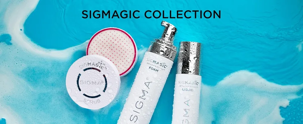 Sigma Beauty Sigmagic Brushampoo Liquid - Professional Grade Cleaner Solution for Makeup Brushes & Sponges to Remove Makeup Residue (5.1 FL Oz) - Sigma