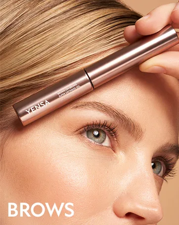 YENSA Silk Bronzing Base Cream - All Natural Silk Cream Bronzer Powered By Superfoods (Sunlit Glow) - Brand Story Brows