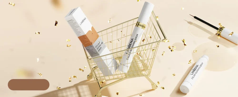 LANBENA Eyelash Growth Serum Advanced Eyelash Treatment Lash Serum for Eyelash Growth Eyebrow Growth Serum Hypoallergenic 0.14 Fl. Oz. Gold - product information 11