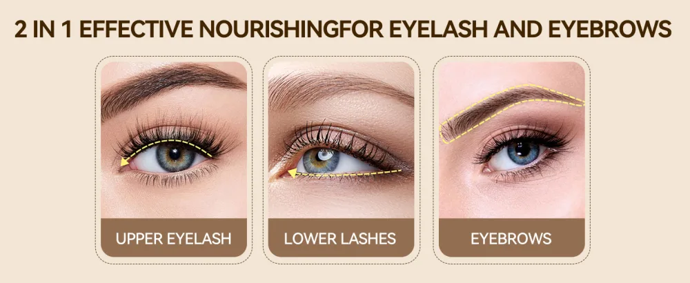 LANBENA Eyelash Growth Serum Advanced Eyelash Treatment Lash Serum for Eyelash Growth Eyebrow Growth Serum Hypoallergenic 0.14 Fl. Oz. Gold - product information 7