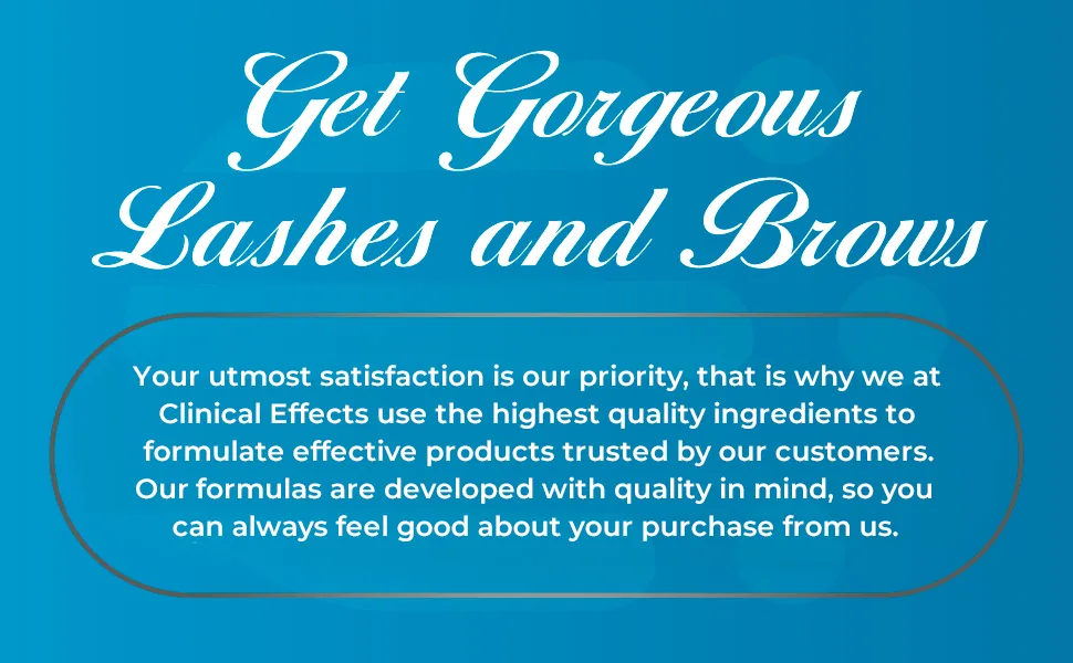 Clinical Effects: Lash & Brows Serum - Growth Serum for Eyelashes and Brows - 1 bottle - 0.1 oz - Support Growth and Thickness within 4 Weeks - Safe and Effective Formula for Rapid Results - Lash and Brows Serum for Gorgeous Long Lashes and Brows.