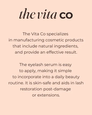 Eyelash & Brow Enhancing Serum | Advanced Lash Growth Serum for Fuller Longer Eyelashes & Thicker Brows | Vegan Hydrating Lash Serum 6 ml - 2 fl oz - vita lash brow serum