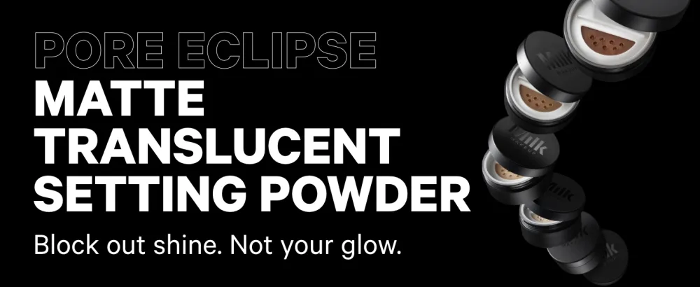 Milk Makeup Pore Eclipse Matte Translucent Setting Powder Translucent Light - 0.55 oz - Sets Makeup for Up to 16 Hours Blurs Pores and Fine Lines & Controls Shine - Vegan & Cruelty Free - Milk Makeup Pore Eclipse Matte Translucent Setting Powder