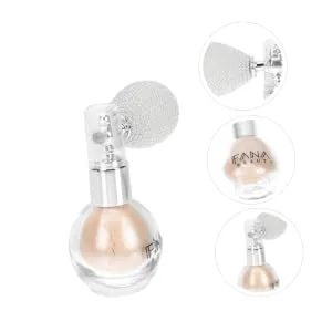 FOMIYES Makeup Glitter Spray 1pc Spray Glitter Flash Powder Bottle Plastic Glitter Highlight Spray 7x5.5cm Ivory - product information 12