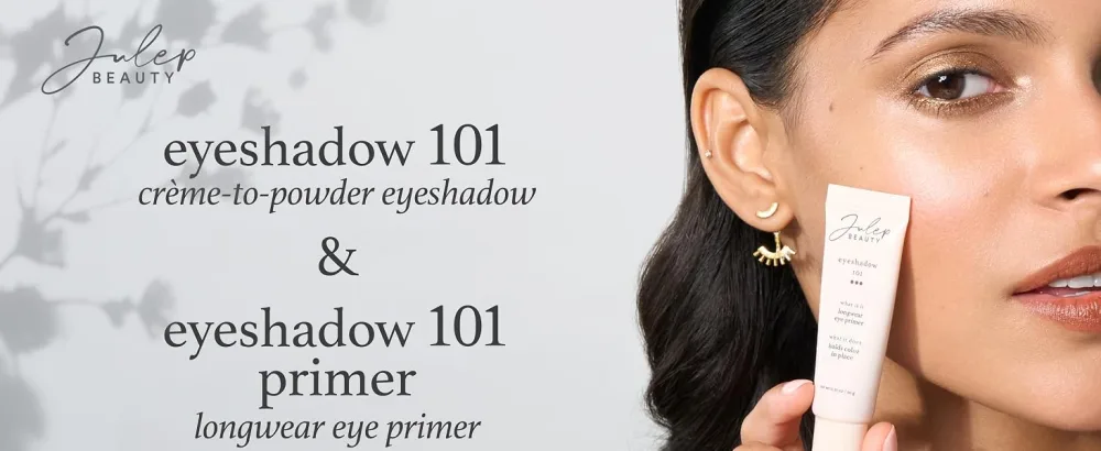 Julep Eyeshadow 101 Long Wear Eye Primer Lightweight Green tea-infused Eye Primer 0.35 Oz - E101 + E101 Primer