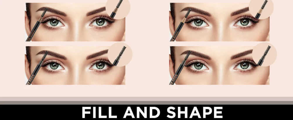 Profusion Cosmetics GBD BROW PNCL ULT FN DK BRWN Dark Brown - Fill and shape