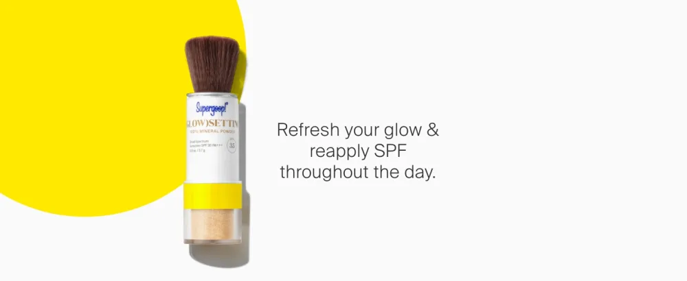 Supergoop! (Glow)setting Powder 100% Mineral SPF 35 Setting Powder Sunscreen Translucent - 0.13 oz - Makeup Setting Powder + Broad Spectrum SPF 35 PA+++ Sunscreen - (Glow)Setting Mineral Powder