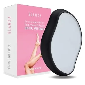 Crystal Hair Eraser Stone | Fast Effective Magic Crystal Hair Remover for Women & Men (Pink) - black eraser stone