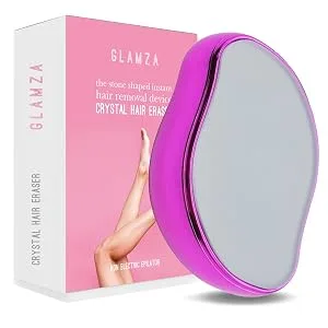 Crystal Hair Eraser Stone | Fast Effective Magic Crystal Hair Remover for Women & Men (Pink) - pink hair remover tool