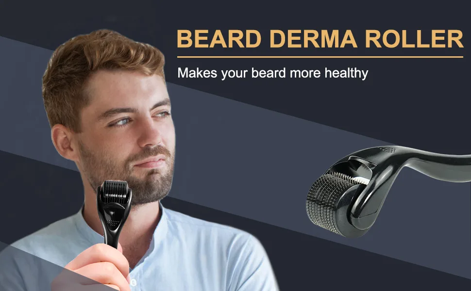 Derma Roller Microneedle Roller for Face Titanium Beard Roller Microneedle Roller for Skincare Tools for Women Men 0.25mm - Derma Roller for Beard