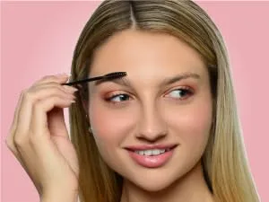 JAPONESQUE Brow Scissors and Spoolie Stainless Steel Scissors for Brow Grooming and Trimming Brush Tool for Brow Shaping - Brush