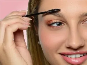 JAPONESQUE Brow Scissors and Spoolie Stainless Steel Scissors for Brow Grooming and Trimming Brush Tool for Brow Shaping - Spoolie