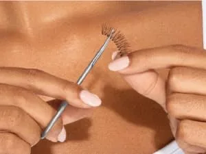JAPONESQUE Brow Scissors and Spoolie Stainless Steel Scissors for Brow Grooming and Trimming Brush Tool for Brow Shaping - Trim False Lashes