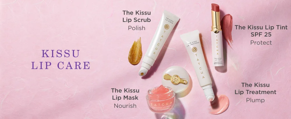 Tatcha Kissu Lip Scrub Moisturizing Lip Exfoliant with Peach Seed Scrub for Polish Smooth Lips - product information 8