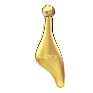Amirce Face Massager Roller 3D Roller Facial Massager and Gua Sha Massage Roller Tool Set for Women Facial Skin Care Tools (Gold) - Gua Sha roller