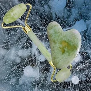 Jade Roller GuaSha Skincare - Gua sha tools Face Ice Rollers Skin care gift Natural - It can be used after refrigeration to eliminate edema.