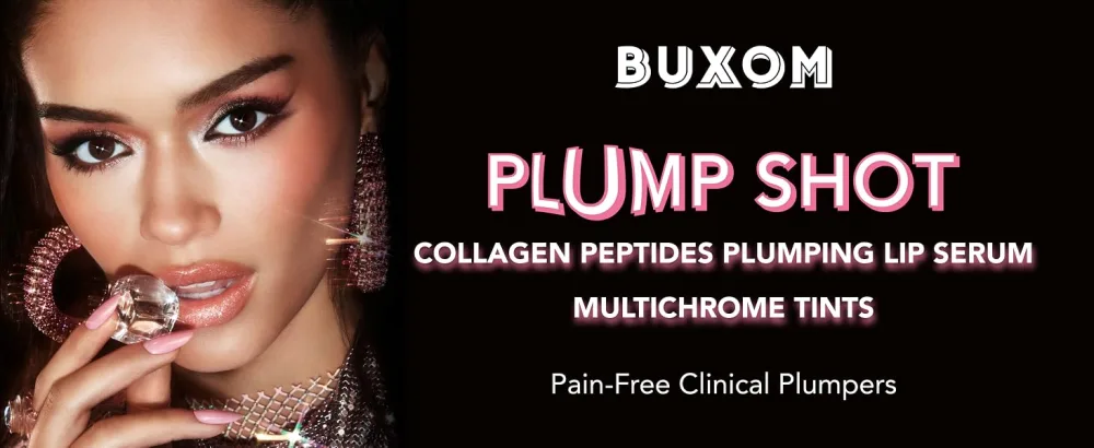 BUXOM Plump Shot Collagen-Infused Lip Serum Flush Full Size Flush Shimmer  - PS MULTICHROME
