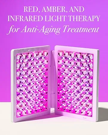LED Technologies Lux Collection Soniqu Mini Sonic Facial Cleansing Brush with Red & Blue Light Therapy Reduces Appearance of Acne & Wrinkles - LED Light Therapy Technologies Anti Aging Acne Treatment Red Light Blue Light Sonic Cleanser
