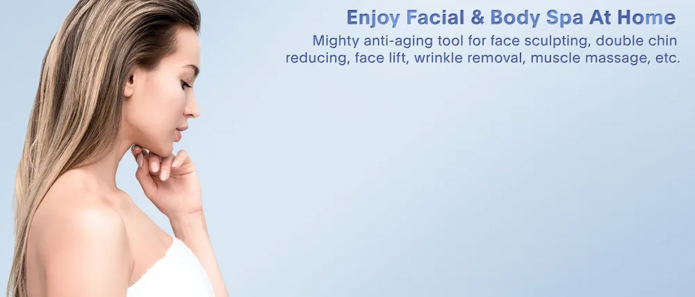 Microcurrent-Facial-Device 5-in-1 Microcurrent Multifunctional Facial Massager Face Roller Face Massager for Skin Care Glossy Black - product information 1