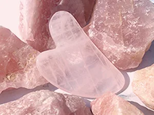 Gua Sha Rose Quartz Massage Tool Facial Tool for Scraping and SPA Acupuncture Therapy Heart Shape Trigger Point Treatment on Face (Rose Quartz) Pink - product information 10