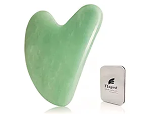 Gua Sha Rose Quartz Massage Tool Facial Tool for Scraping and SPA Acupuncture Therapy Heart Shape Trigger Point Treatment on Face (Rose Quartz) Pink - product information 14