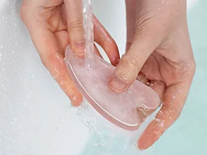 Gua Sha Rose Quartz Massage Tool Facial Tool for Scraping and SPA Acupuncture Therapy Heart Shape Trigger Point Treatment on Face (Rose Quartz) Pink - product information 9