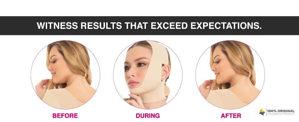 M&D Face Slimming Chin Strap Lipo Compression Garment Mentonera Postquir rgica Facial Beige S 0810 Beige Small - M&D Face Slimming Chin Strap Lipo Compression Garment Mentonera Postquirúrgica Facial