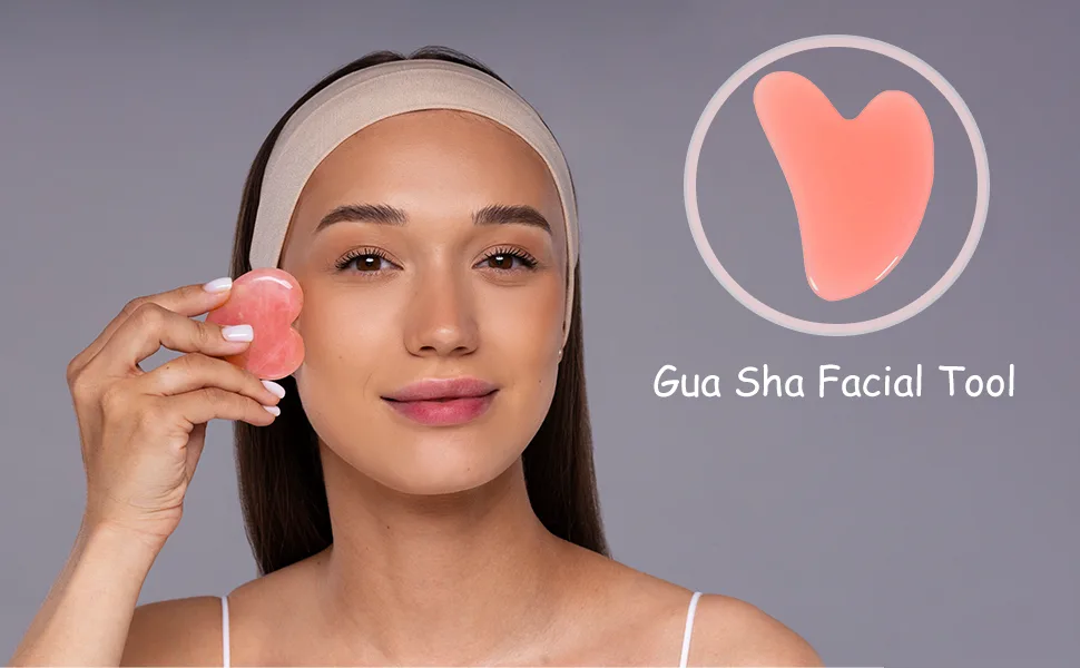 Guasha Massage Tool Pink Resin Guasha Board Scraping Massage Tool for SPA Acupuncture Therapy Trigger Point Treatment - guasha tool