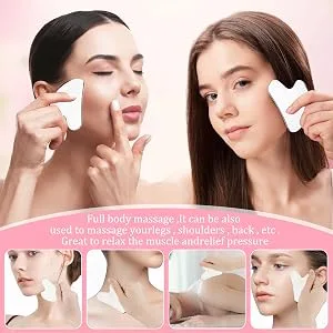 Gua Sha Facial Tools Guasha Tool for Face Ice Roller for Face Face Roller & Massager Guasha Tool Gifts Skincare Tools for Women - face massage