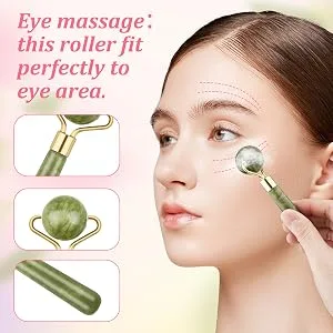Gua Sha Facial Tools Guasha Tool for Face Ice Roller for Face Face Roller & Massager Guasha Tool Gifts Skincare Tools for Women - face massage