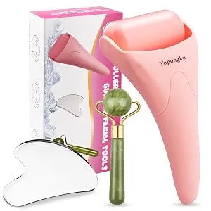 Gua Sha Facial Tools Guasha Tool for Face Ice Roller for Face Face Roller & Massager Guasha Tool Gifts Skincare Tools for Women - face massage