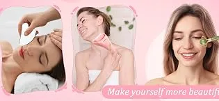 Gua Sha Facial Tools Guasha Tool for Face Ice Roller for Face Face Roller & Massager Guasha Tool Gifts Skincare Tools for Women - gift for women