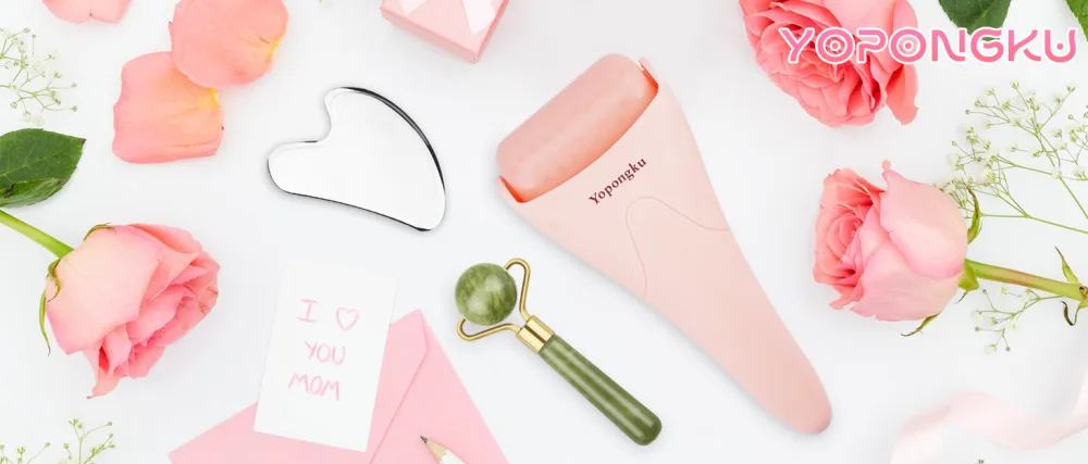 Gua Sha Facial Tools Guasha Tool for Face Ice Roller for Face Face Roller & Massager Guasha Tool Gifts Skincare Tools for Women - Ice Roller for Face
