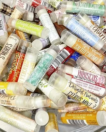 Almond + Cherry Lip Balm - Set of Three - Basket of Lip Balms