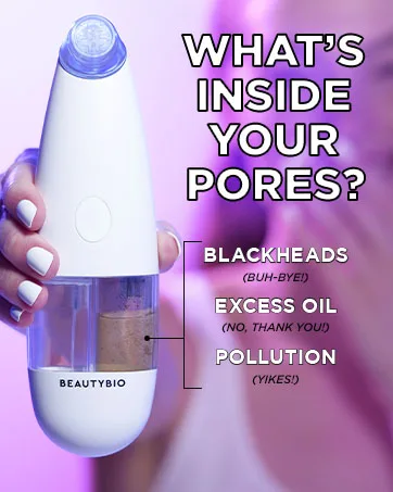 BeautyBio Quartz Roller Pure Sustainably harvested Brazilian Rose Quartz Face Eye & Body Roller - Glofacial beautybio bioscience glopro deep pore cleansing