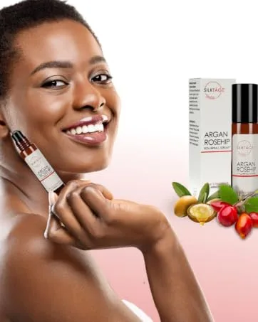 SILKTA GE ROSE QUARTZ FACIAL ROLLER - Argan Rosehip soursop glow eye roller smooth skin