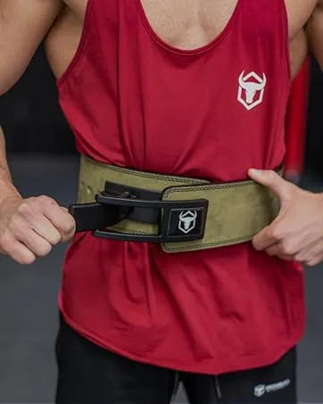 Pull Up Assist Band Premium Stretch Resistance Bands - Mobility Bands - Powerlifting Bands - Extra Durable and Heavy Duty Pull-Up Bands - Works with Any Pullup Station #1 Red - 10 to 35 lb - Iron Bull Strength Lever Belt